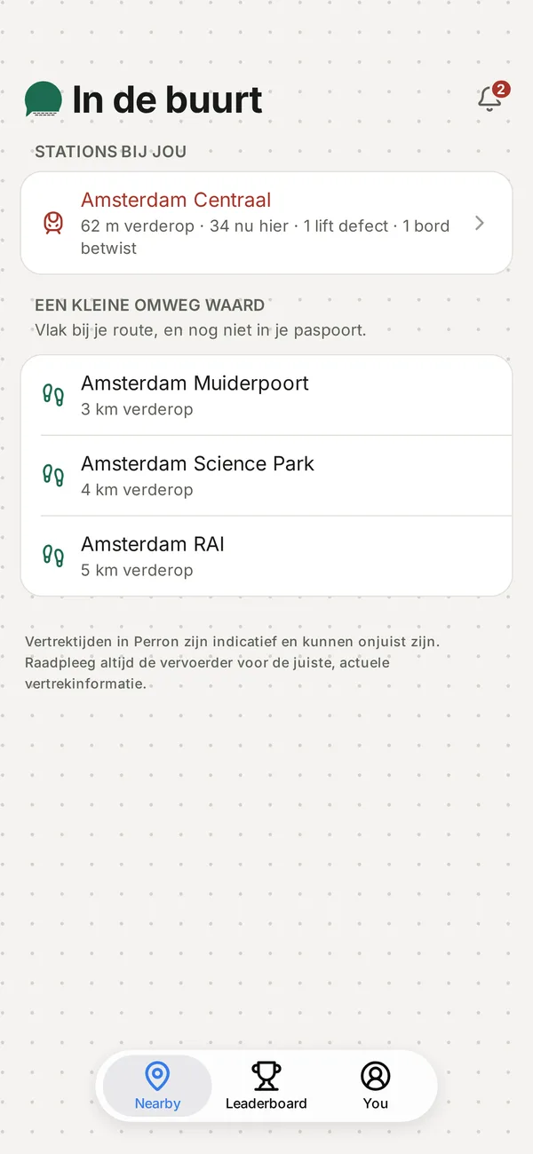 Perron nearby stations